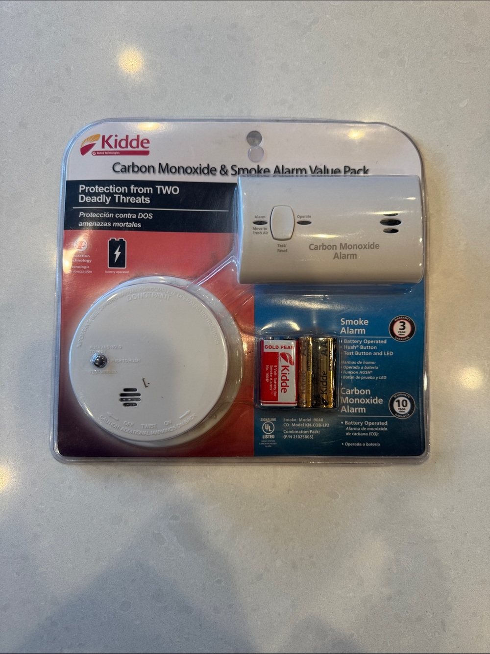 Kidde White Carbon Monoxide & Smoke Alarm Value Pack